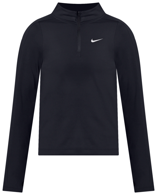 Nike Girls' Dri-FIT Long-Sleeve 1/4-Zip Top