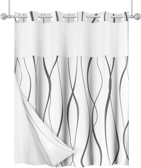 72x75 Hookless Shower Curtain