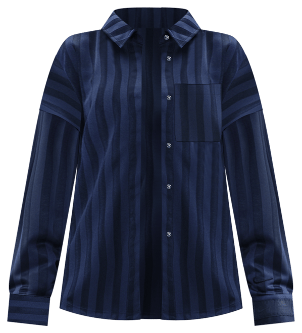 Nike Sportswear Chemise oversize à boutons en jacquard à rayures pour femme