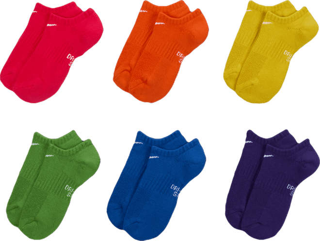 Nike Everyday Kids' Cushioned No-Show Socks (6 Pairs)