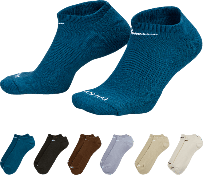 Nike Everyday Plus Cushioned Training No-Show Socks (6 Pairs)