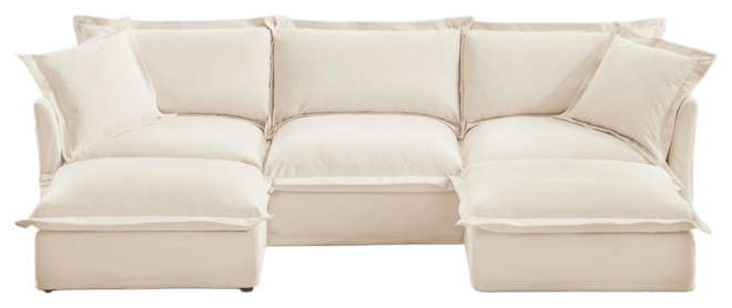Streamdale U-Shaped Sectional with French Edges, Cloud-Like Comfort Sofa