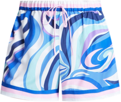 Women's Plus Size Printed Short With Border