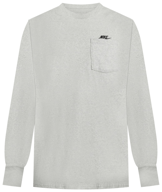 Nike Sportswear Premium Essentials Playera con bolsillo de manga larga para hombre