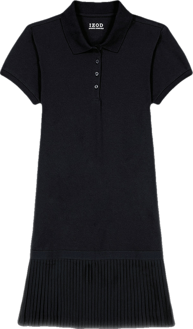 IZOD Womens Short Sleeve Shirt Dress Juniors