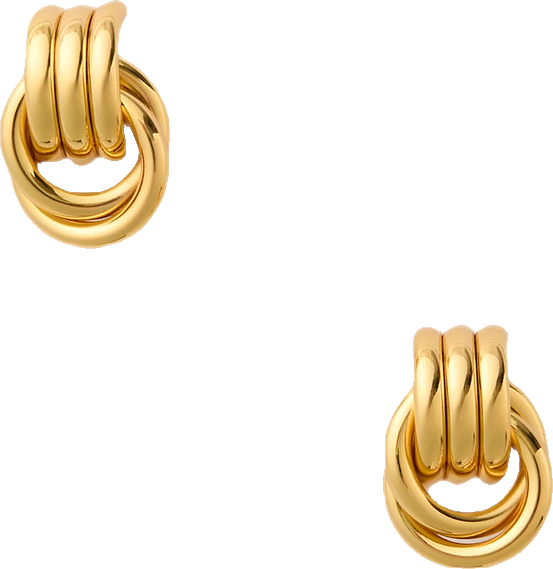 Gold Baby Knot Earrings