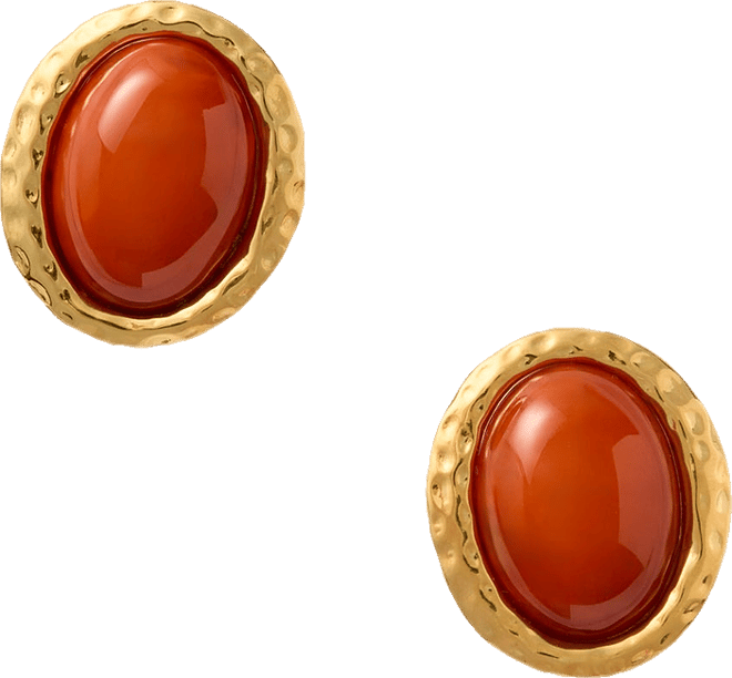 Gold and Brown Beverly Earrings