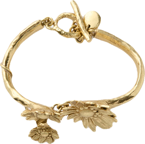 Gold Team Spirit Cluster Daisy Cuff
