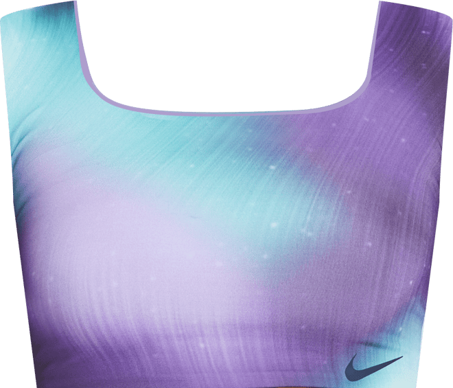Nike Aurora Borealis Top cropped de natación reversible para mujer