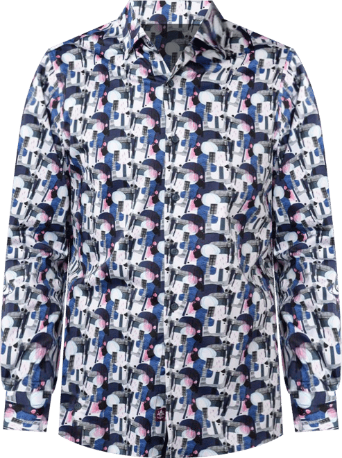 Men's Multicolor printed Shapes shirt