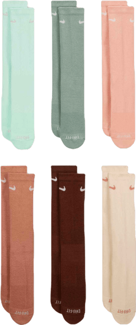 Nike Everyday Plus Cushioned Training Crew Socks (6 Pairs)