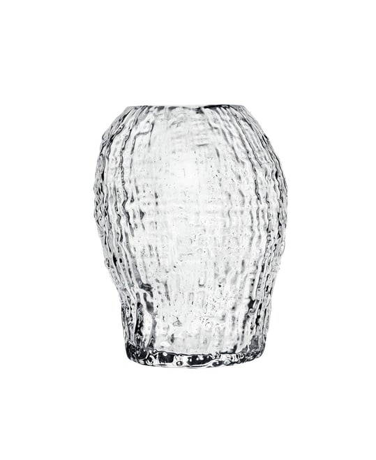 Clear Small Molten Vase