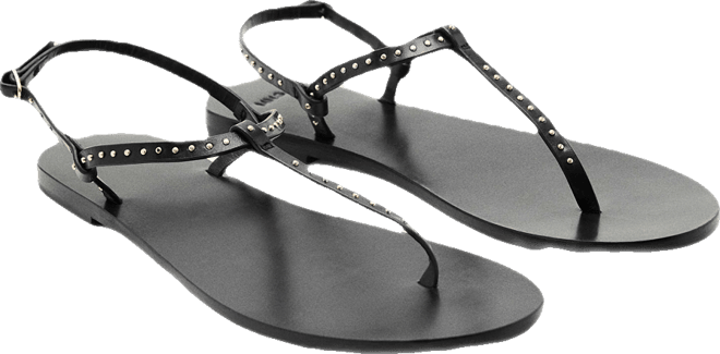 Women's Mini Studs Leather Sandals