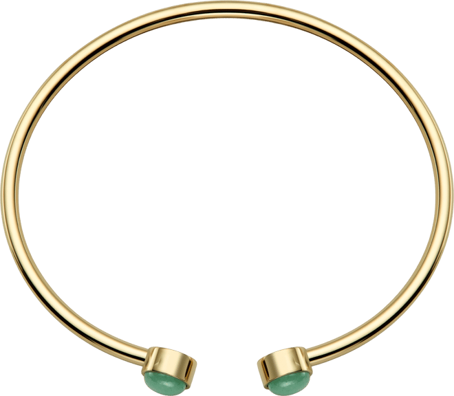 Women's Gold Tone Stainless Steel Bangle Bracelet