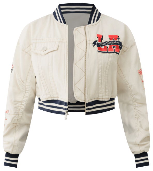 Women's Varsity Bomber Collar Jacket