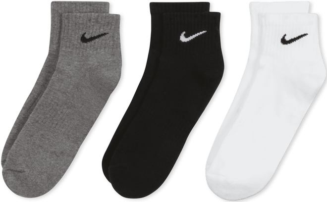 Nike Everyday Cushioned Training Ankle Socks (3 Pairs)