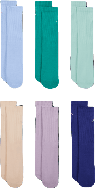 Jordan Everyday Essentials Big Kids' Crew Socks (6 Pairs)