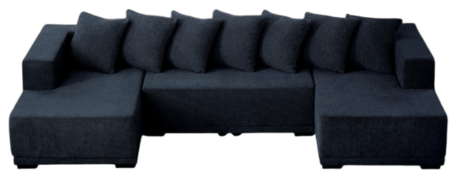 Streamdale Chenille U-Sofa Minimalist Sectional Sofa