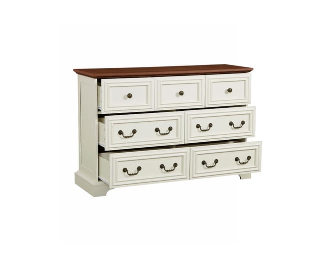 Farmhouse 7 Drawers Dresser Bathroom Cabinet for Rustic Chest of Drawers with Natural Texture Vintage Design Storage Organizer