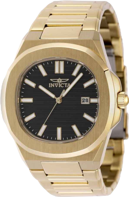 Men's 48516 Speedway Quartz 3 Hand Black Dial Watch