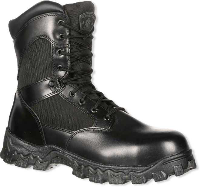 Men's AlphaForce Zipper Composite Toe Public Service Boot
