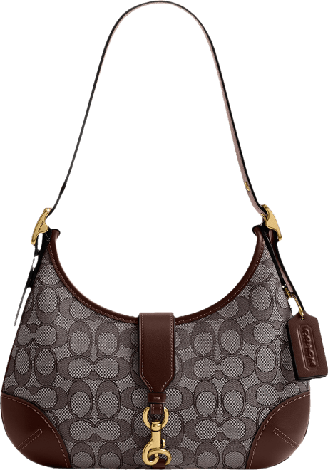 COACH Originals Hamptons Signature Jacquard Hobo Bag - Macy's