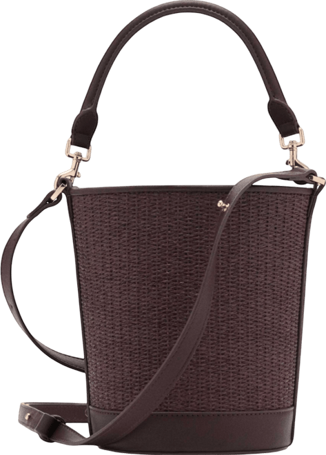 Women's Small Raffia Bucket Bag
