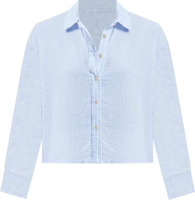 Women's Crop it like it s Hot Shirt in Stripes