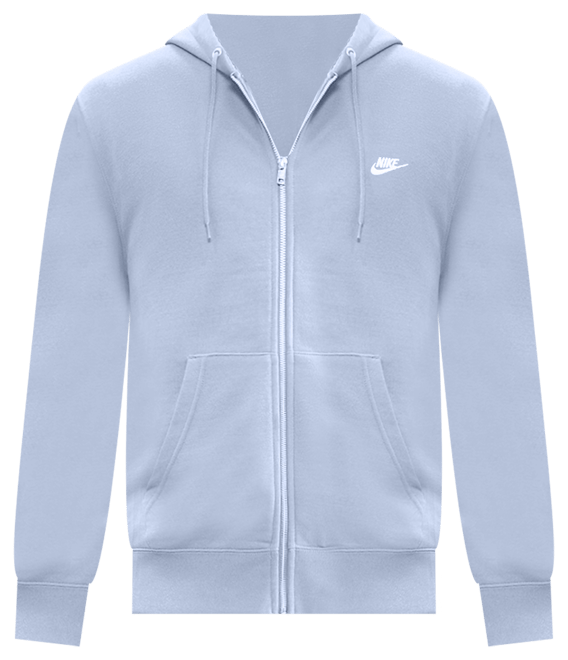 Nike Club French-Terry-Hoodie mit durchgehendem Reißverschluss für Herren