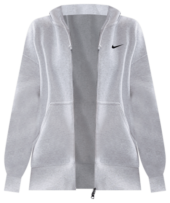 Nike Sportswear Phoenix Fleece Huvtröja i oversize-modell med hel dragkedja för kvinnor