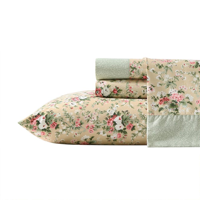 Laura Ashley Serene Dream Sheet Set USHSA01306936, Color: Pastel