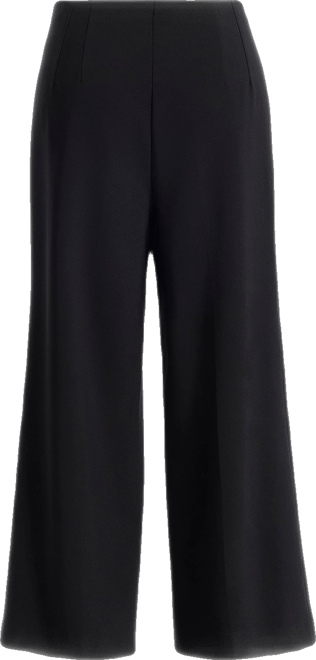 High Rise Double Dart Wide Leg Crop Pant