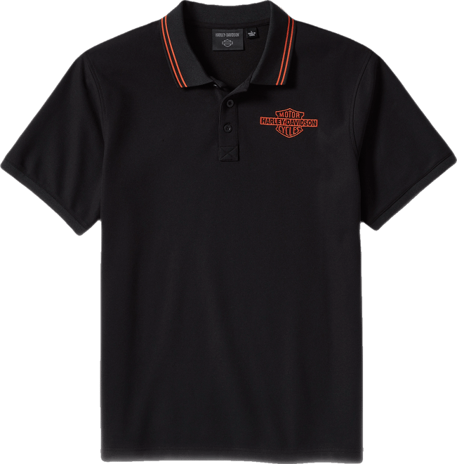 Bar & Shield Solid Pique Polo