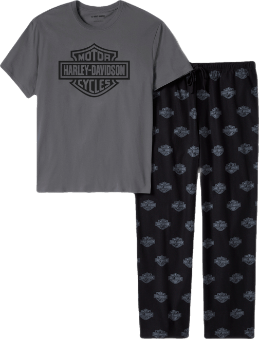 Men's Bar & Shield Pajama Pants Set