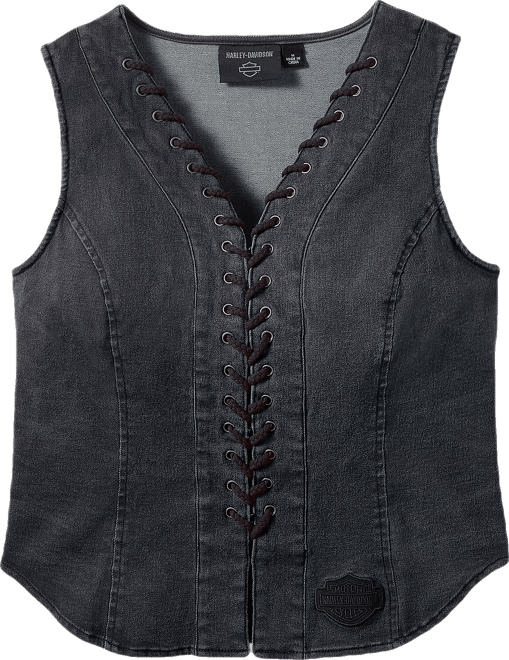 Women's Lace Up Vest