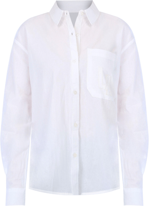 No Comment Juniors L.A Button Down Long Sleeve Top