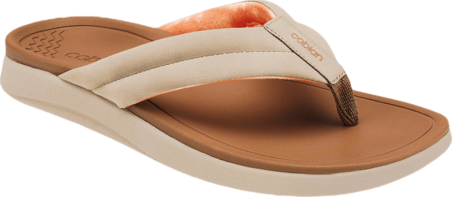 Cobian Womens Darby Cream Flip Flop Sandals