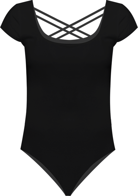 Jolie & Joy Juniors Crossback Short Sleeve Bodysuit