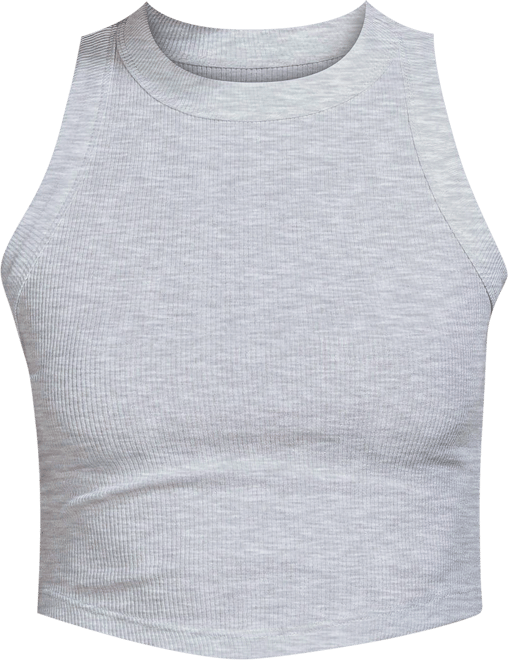 Derk Heart Juniors Ribbed Racerback Tank Top