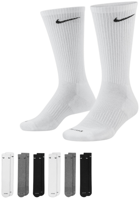 Nike Everyday Plus Cushioned Training Crew Socks (6 Pairs)