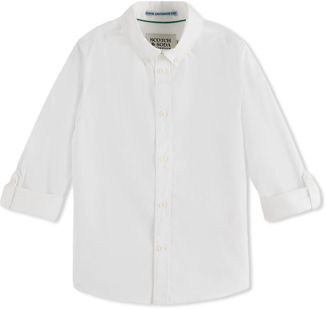 Little and Big Boys Occasional Dobby Long Sleeved Shirt