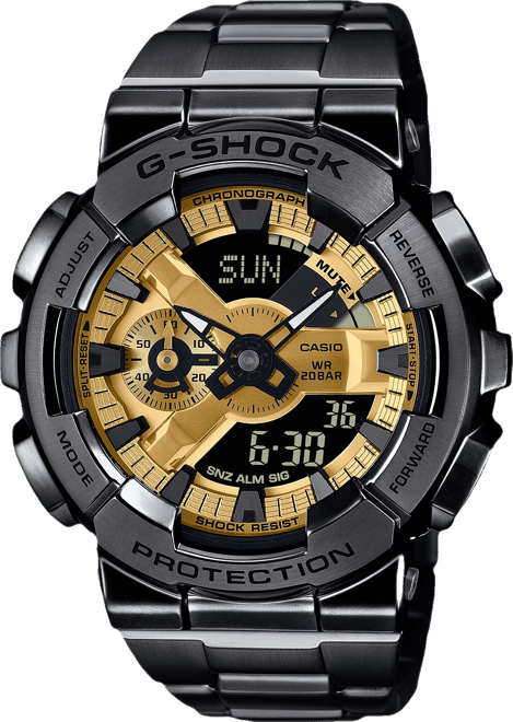 Men's Quartz Black Ip Stainless Steel Watch, 48.8mm