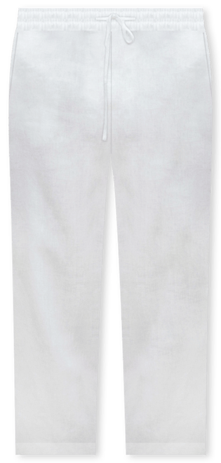 Women's Straight Linen-Blend Pants