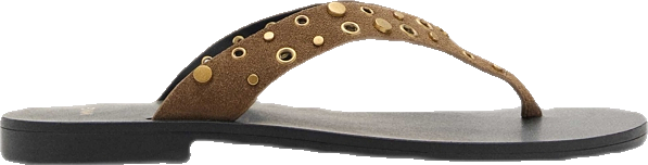 Women's Die-Cut Straps Suede Sandals