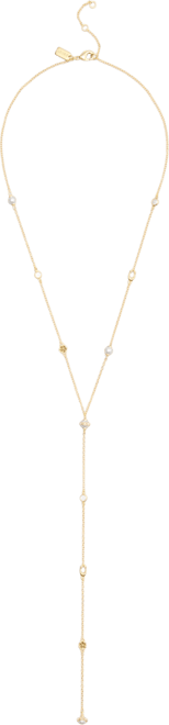 Faux Stone Signature Heritage Cultivated Pearl Charm Strand Y Necklace