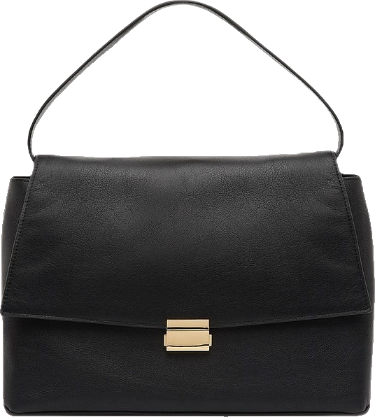 Mandy Leather Bag in Black