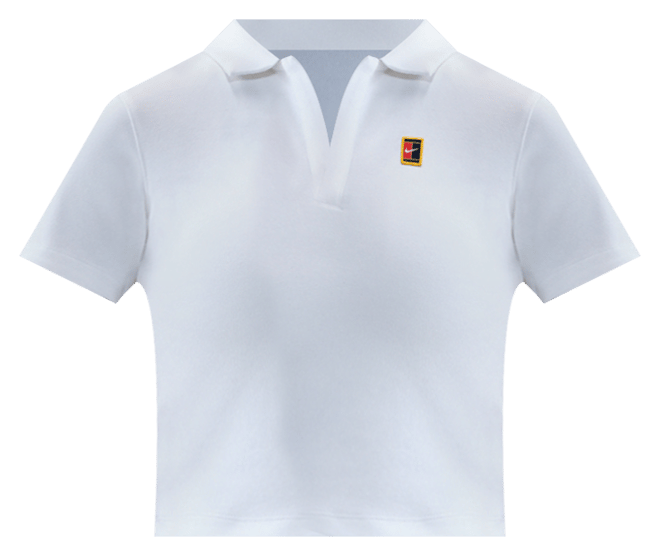 NikeCourt Heritage Γυναικεία κοντομάνικη crop μπλούζα πόλο για τένις