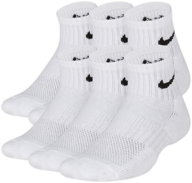 Nike Everyday Kids' Cushioned Ankle Socks (6 Pairs)