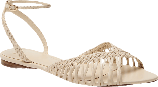 Eggshell Agatha Flat Sandals