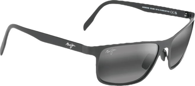 Maui Jim Anemone Polarized Rectangular Sunglasses, 60mm